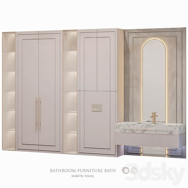 Bathroom furniture set 57