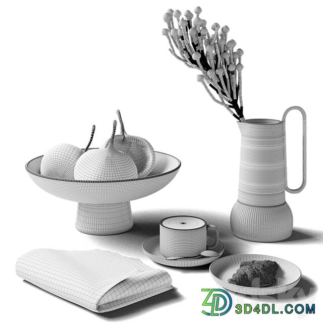 Decorative set 77 Coffee and newspaper