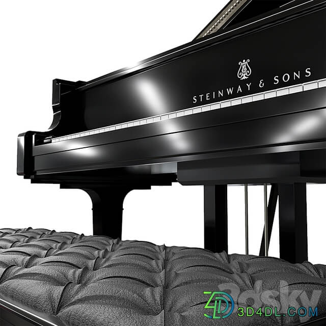 Steinway & Sons Black Piano