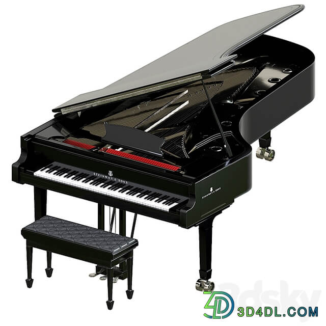 Steinway & Sons Black Piano