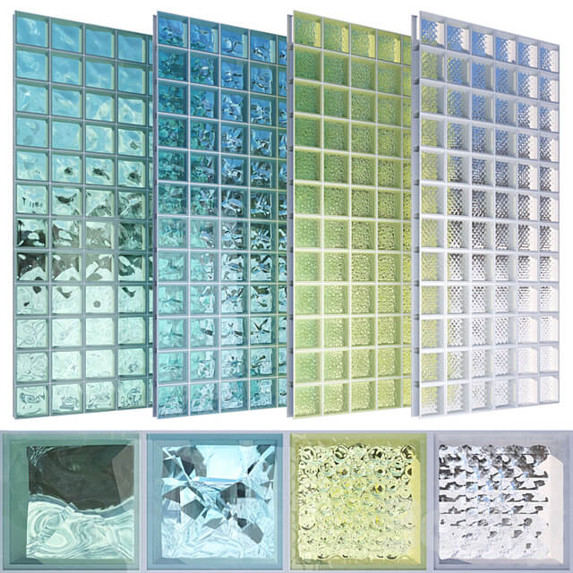 Glass block set 01