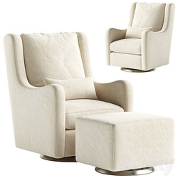 Milo Nursery Glider Chair and Ottoman 