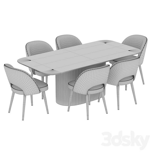 Cazarina Marvani Cliff Dining set