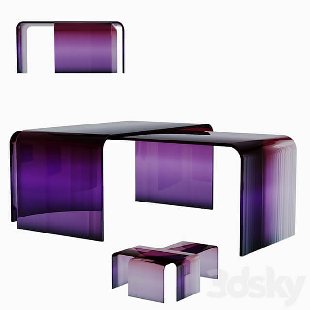 Gradient Glass Tables
