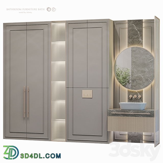 Bathroom furniture set 58
