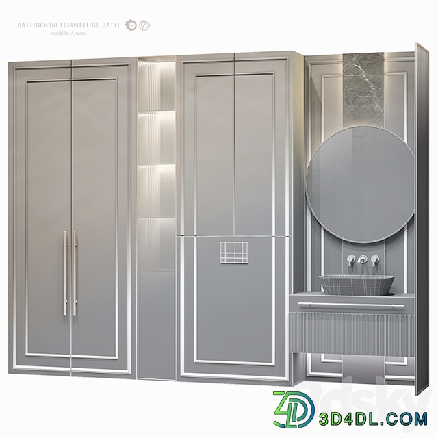 Bathroom furniture set 58