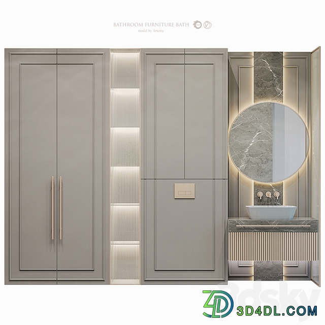 Bathroom furniture set 58