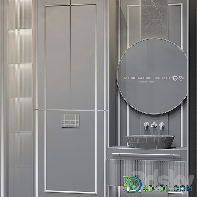 Bathroom furniture set 58