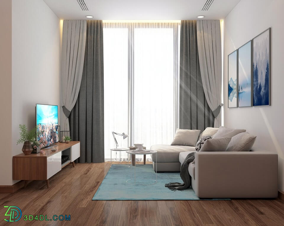 3D Interior Apartment 33 Scene File 3dsmax By NioNguyen 