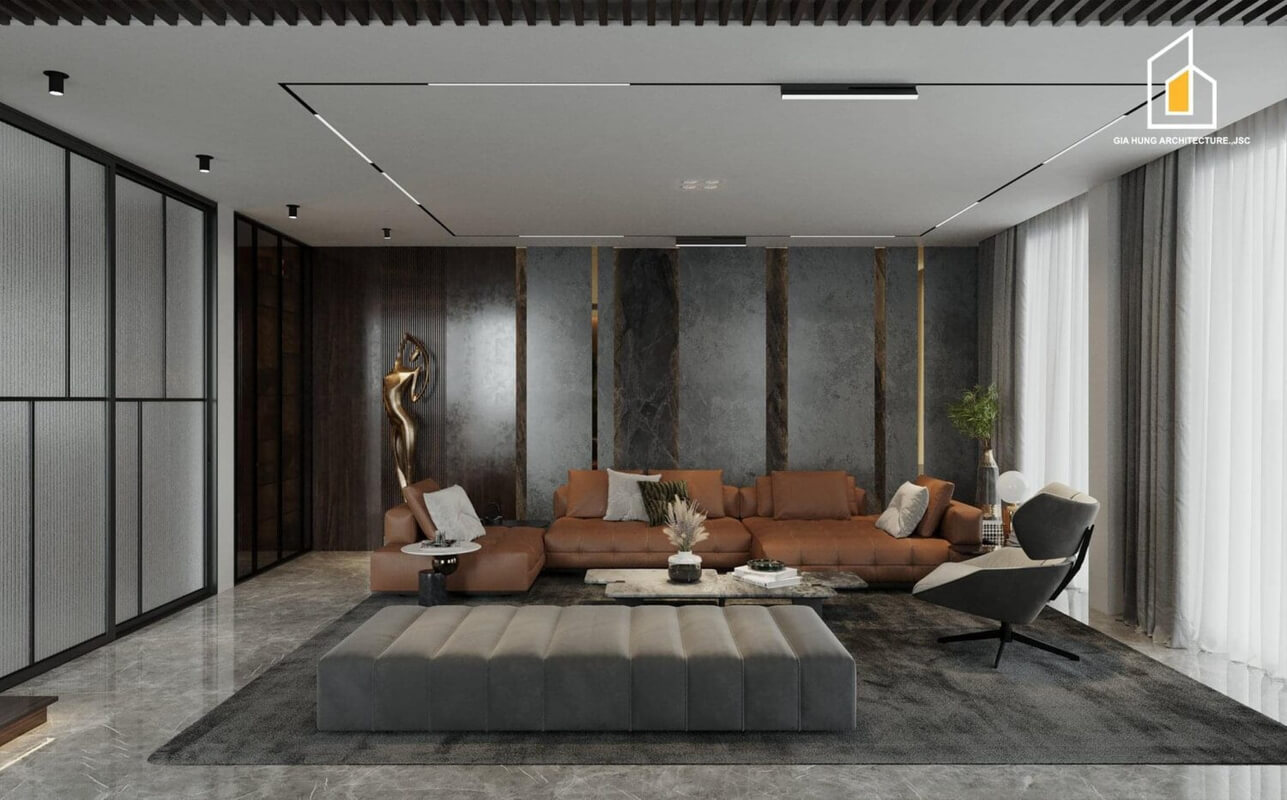  Living Room- Kitchen Interior by Bao An