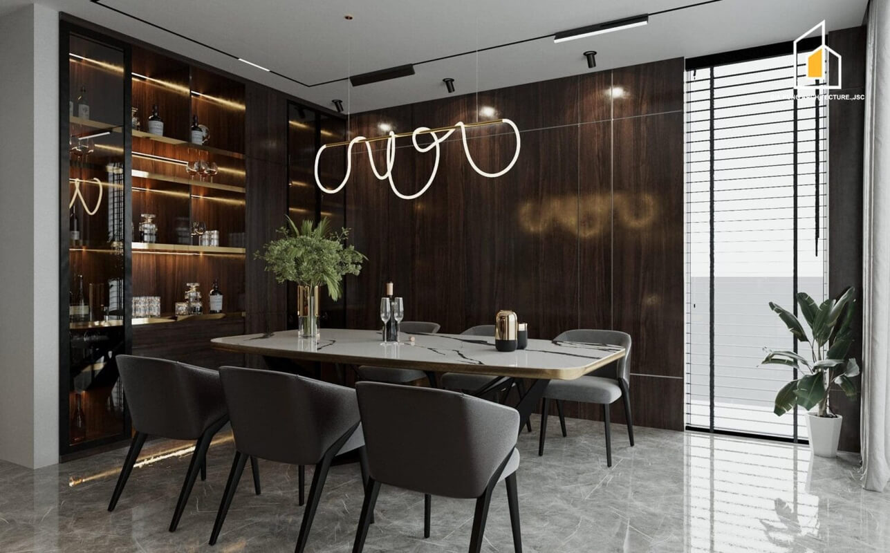  Living Room- Kitchen Interior by Bao An