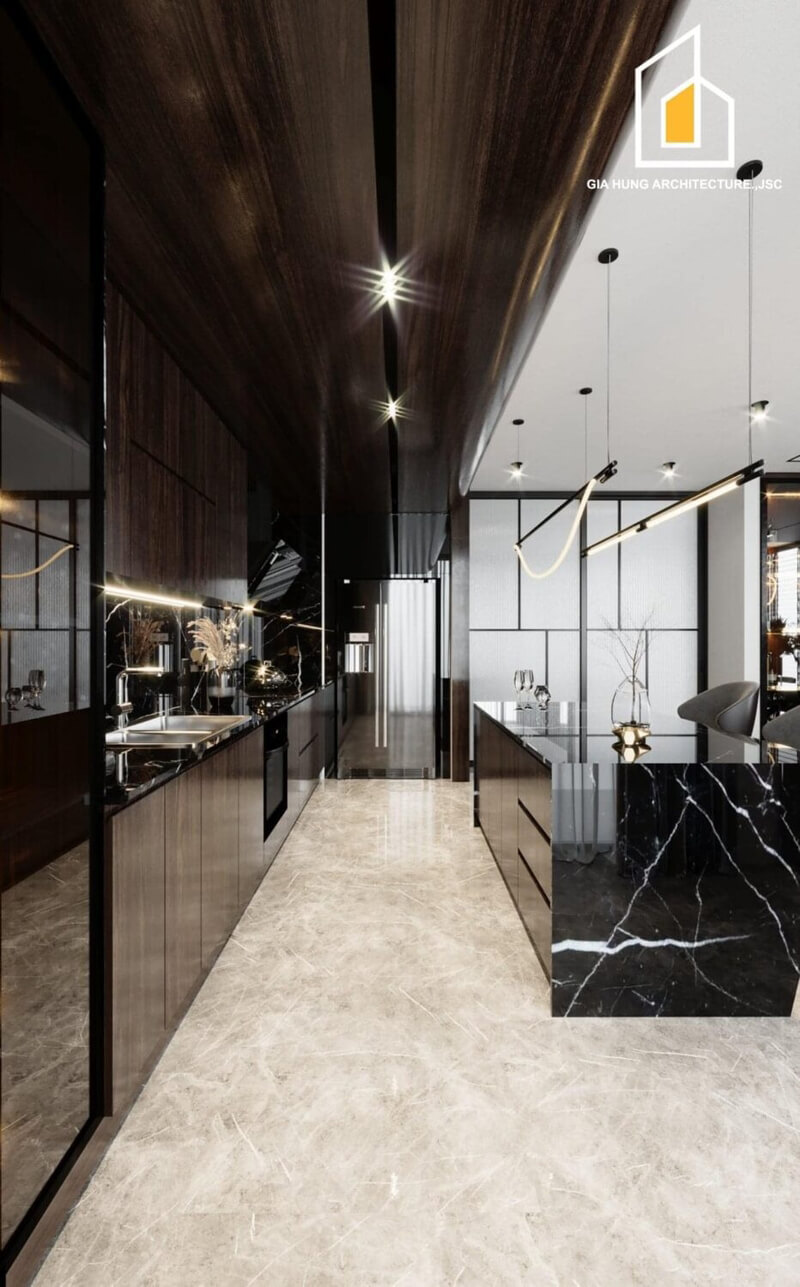  Living Room- Kitchen Interior by Bao An