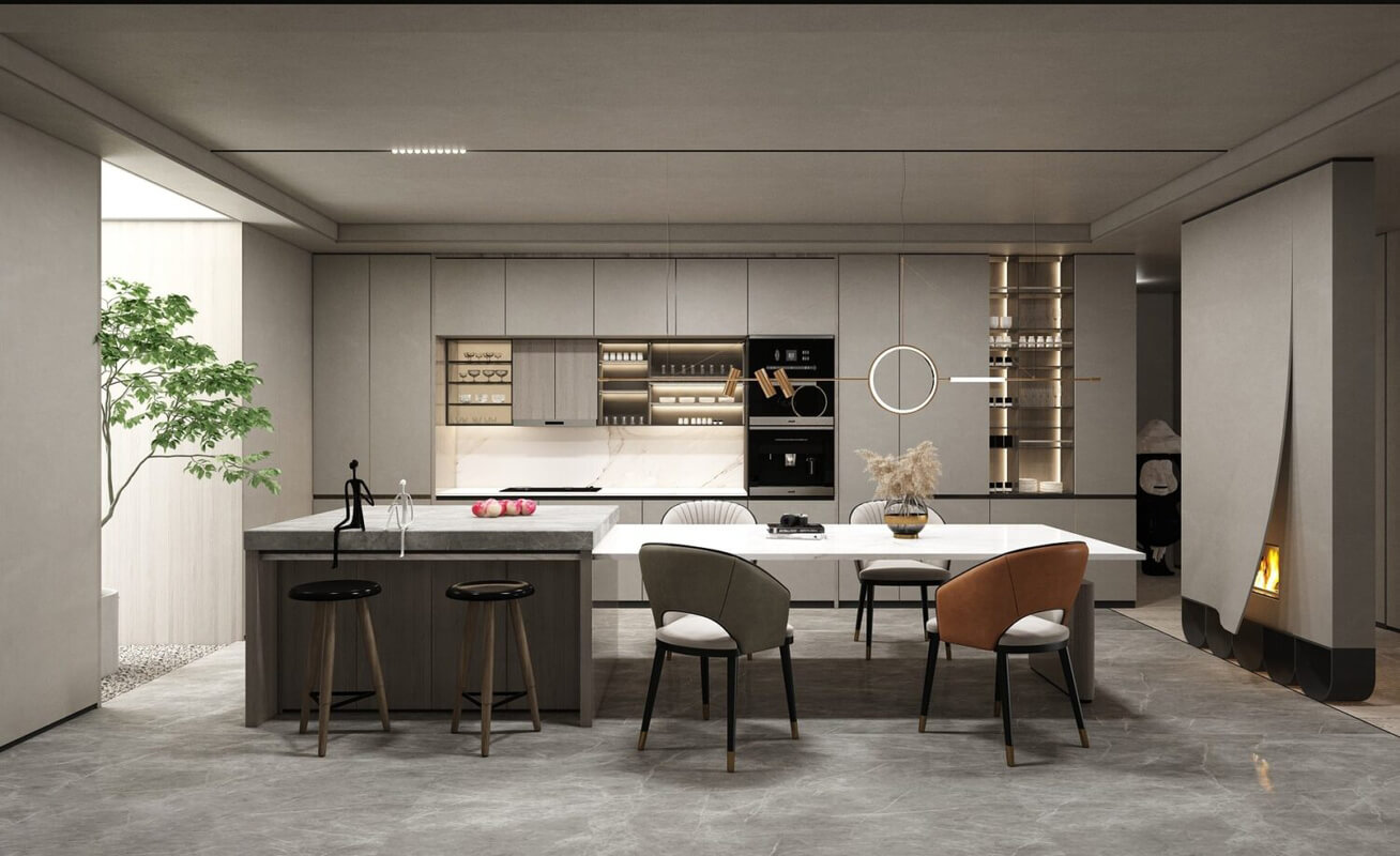  3D Interior Dining room Model by Huy Huy Lee