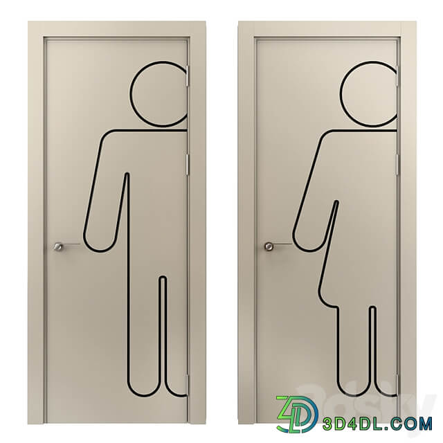 toilet door