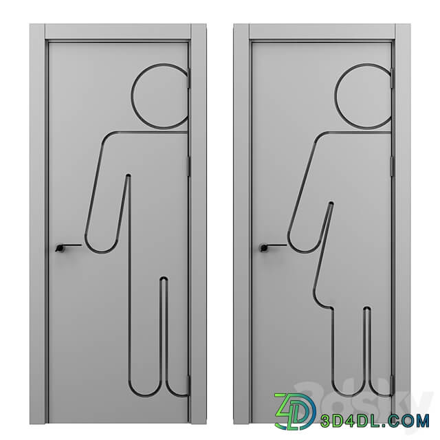 toilet door