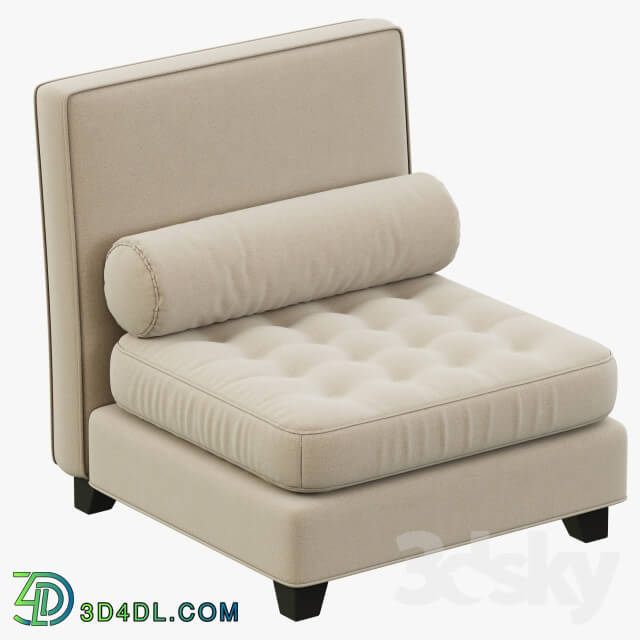 RH Teen Rylin Tufted Armless Chair