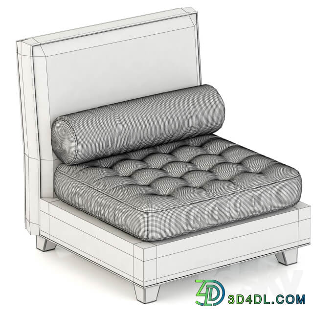 RH Teen Rylin Tufted Armless Chair