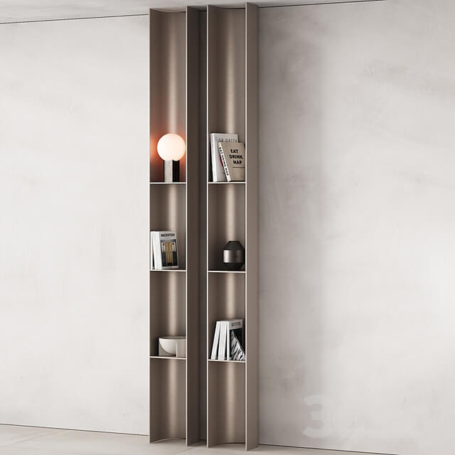 416 bookcase and rack 09 halfround semicircle arc modular shelfs 02