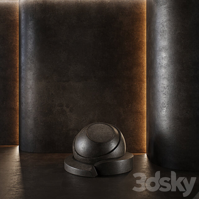 decorative plaster | Concrete set (seamless) | 35