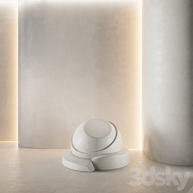 decorative plaster | Concrete set (seamless) | 35