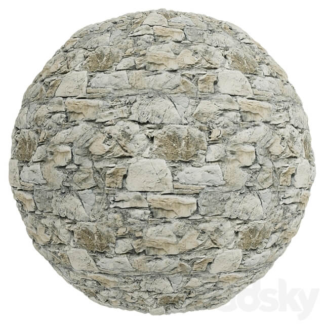 FB760 Natural Stone Wall Sample | 3MAT | 4K | seamless | PBR