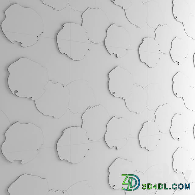 Art wall of wooden rings wall decor disks eco eco design panels Other decorative objects 3D Models