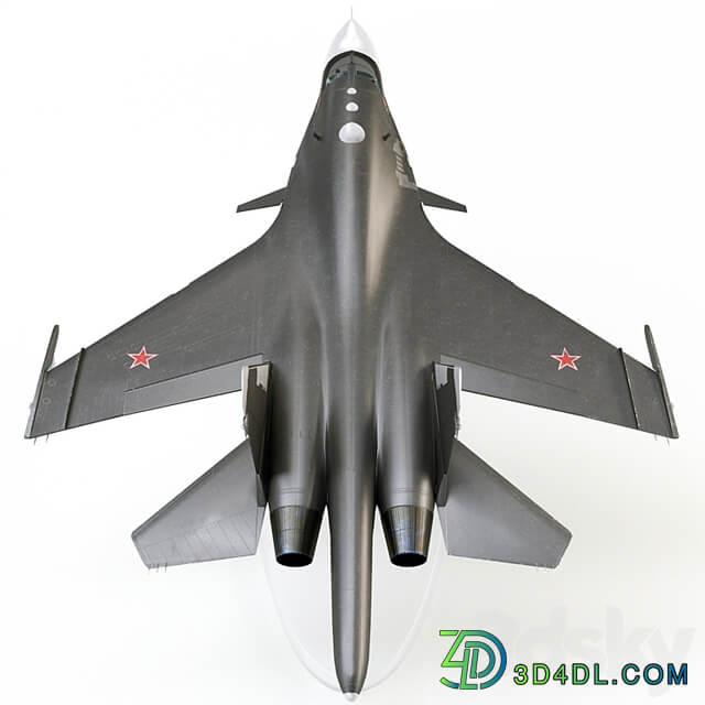 Plastic model of the SU 34 aircraft