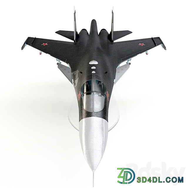 Plastic model of the SU 34 aircraft