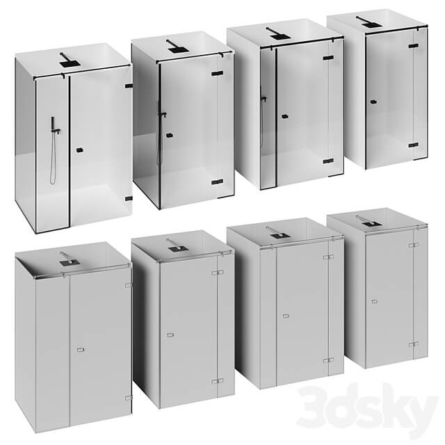 PCA B0 set of shower enclosures