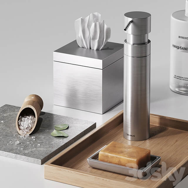 Minimalist bathroom accessories