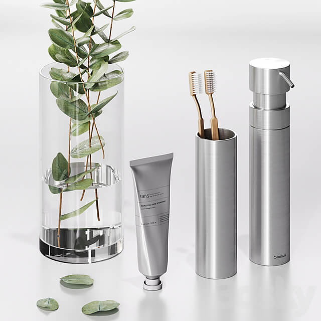 Minimalist bathroom accessories