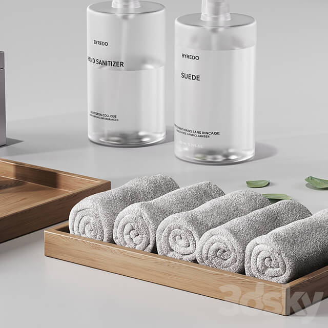Minimalist bathroom accessories