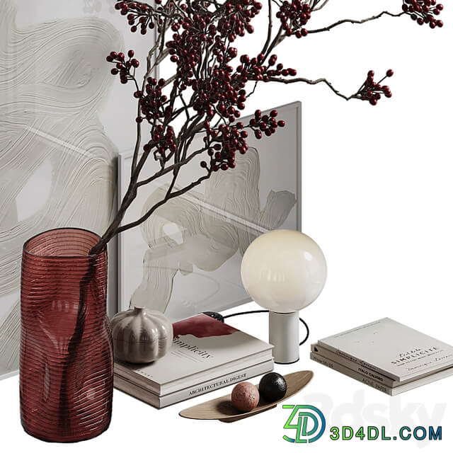 Branches with berries decor set