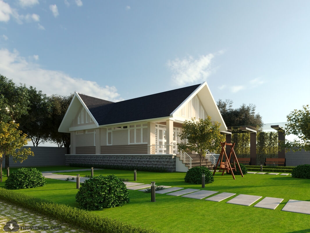 3D Exterior House 1 Scene Model 3dsmax By Huy Hieu Lee