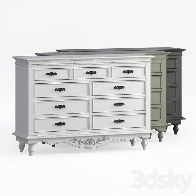 Chest of drawers Provence KMP4 Country Style