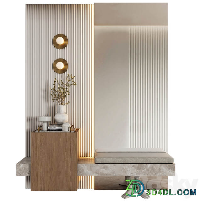 Entrance hall modular in modern style minimalism 08