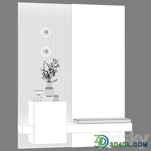 Entrance hall modular in modern style minimalism 08
