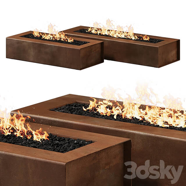 Robata Corten Firepit by Paloform