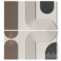 Relief artwork 39 3d art wall decor Panel 