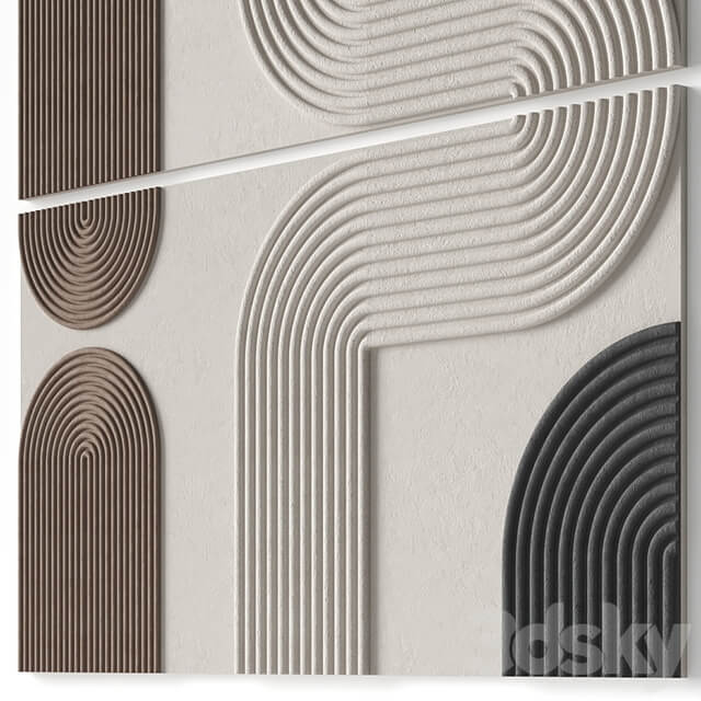 Relief artwork 39 3d art wall decor Panel