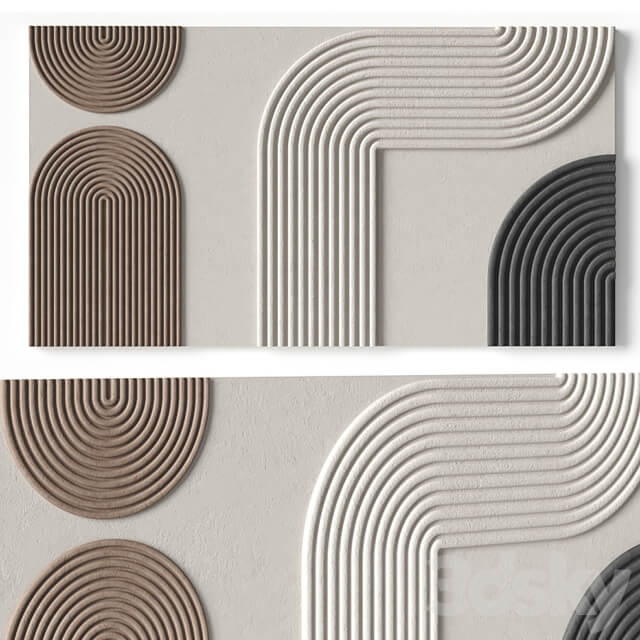 Relief artwork 39 3d art wall decor Panel