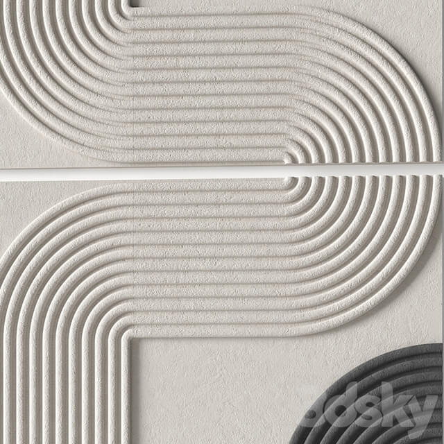 Relief artwork 39 3d art wall decor Panel