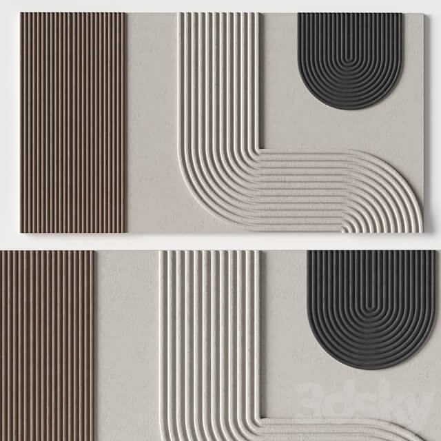 Relief artwork 39 3d art wall decor Panel
