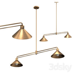 Andre Brass 2 Light Pendant 
