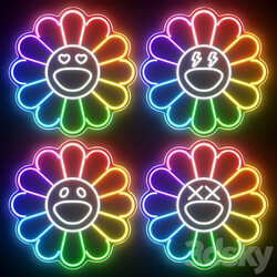 KAWS Sunflower Neon Signs 