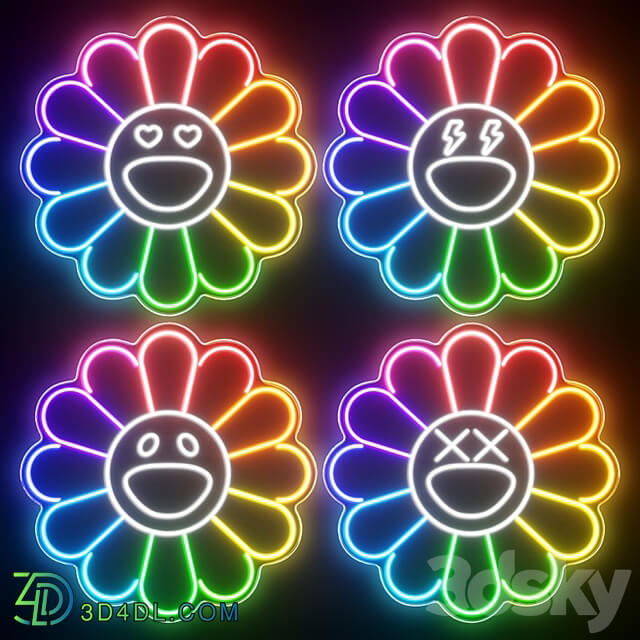 KAWS Sunflower Neon Signs