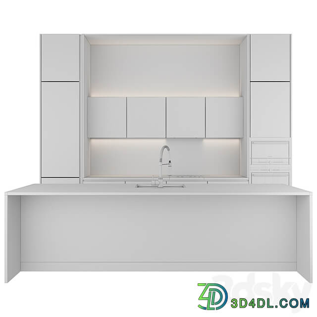 Modern kitchen with island 2