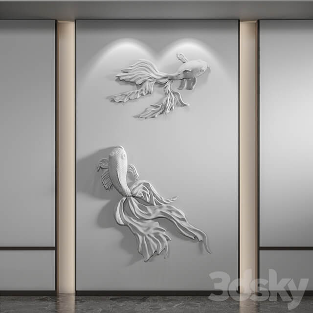 Bas relief Fish