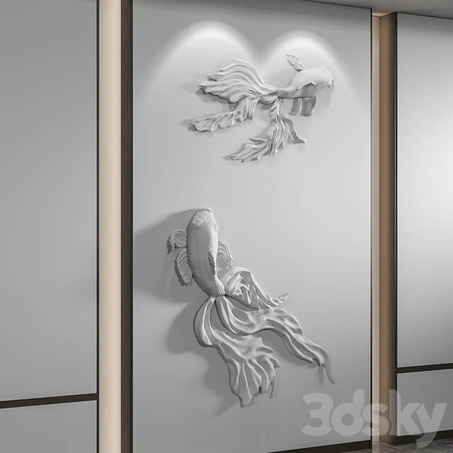 Bas relief Fish