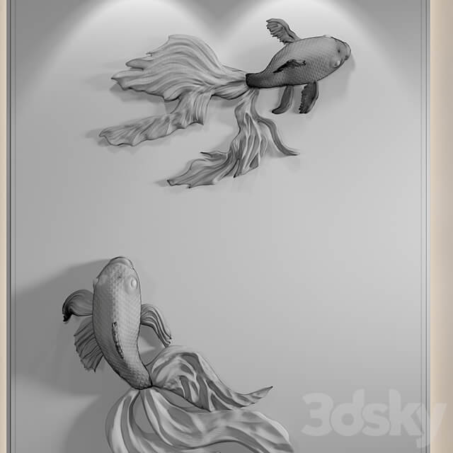 Bas relief Fish